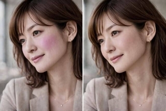 若見えする人は“青みピンクに頼りすぎない”。40代・50代「チークの色選び」の正解