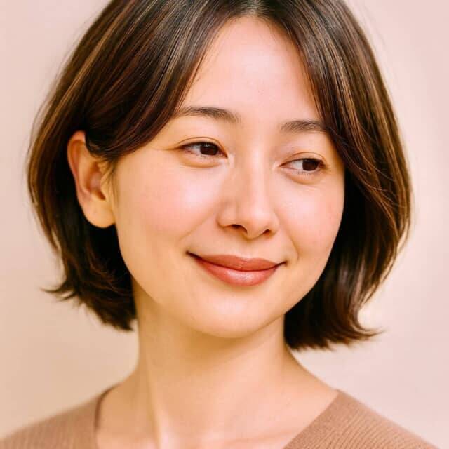 《美容師イチオシ》白髪ぼかしにも最適。暗髪でも“重たく見せない”大人世代の【最旬ショートヘア】