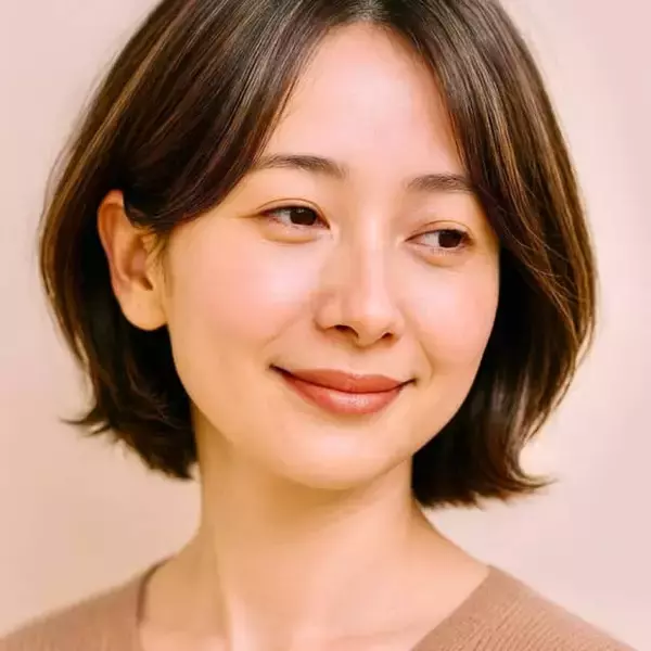 「《美容師イチオシ》白髪ぼかしにも最適。暗髪でも“重たく見せない”大人世代の【最旬ショートヘア】」の画像