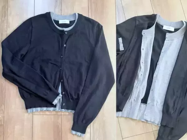 帰省も忘年会もこれ１枚でOK。40代の冬コーデを瞬時に“今っぽく”見せる【レイヤード見えニット】