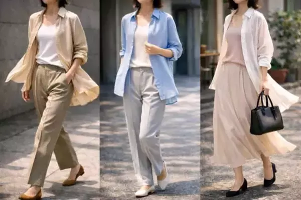 【40代・50代】今っぽくて若々しい人は“１枚で着ない”。2026春シャツコーデは「重ねて抜く」が正解