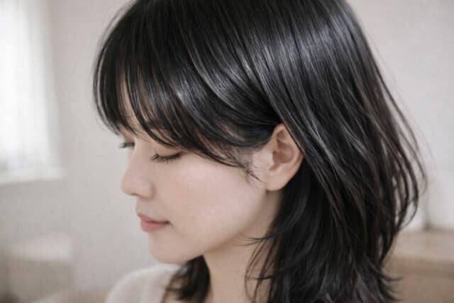 2026年は「黒髪回帰」へ。重見えしない“透けブラック”で整える大人の旬顔ヘアカラー＆白髪対策