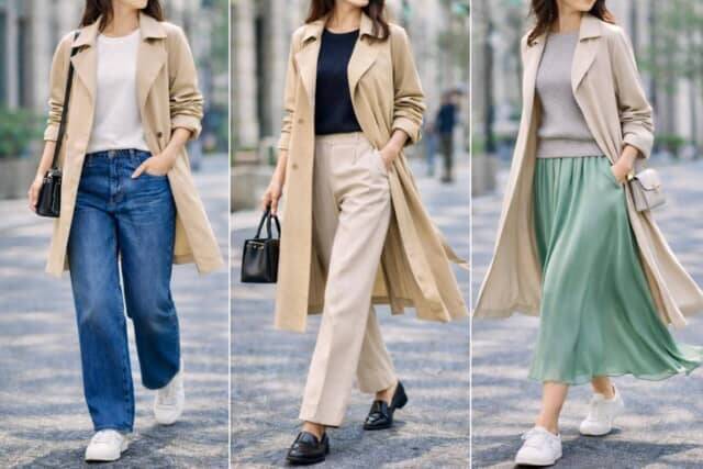 おしゃれのつもりが“おば見え”。今すぐ見直し“時代遅れ”になりやすい「春のトレンチコーデ」