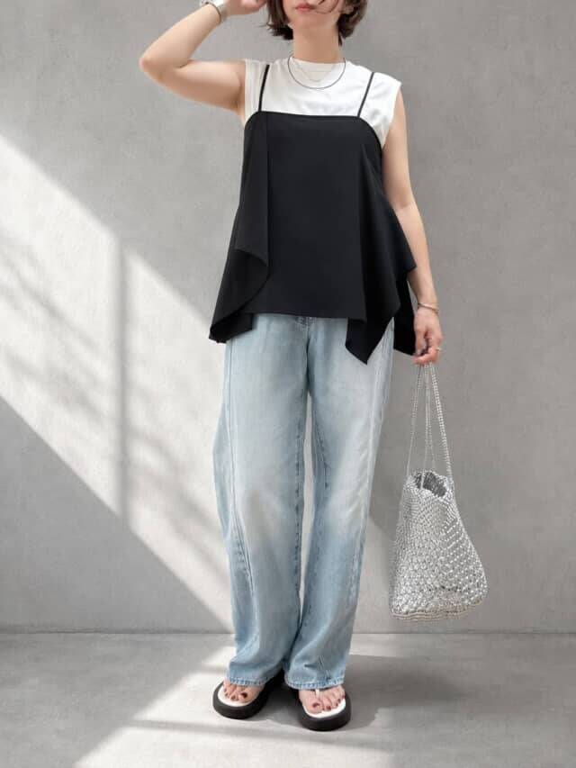 旅行・帰省の荷物を減らしたいなら！H＆M「ドレープディテールキャミトップス」で叶う３日間着回し
