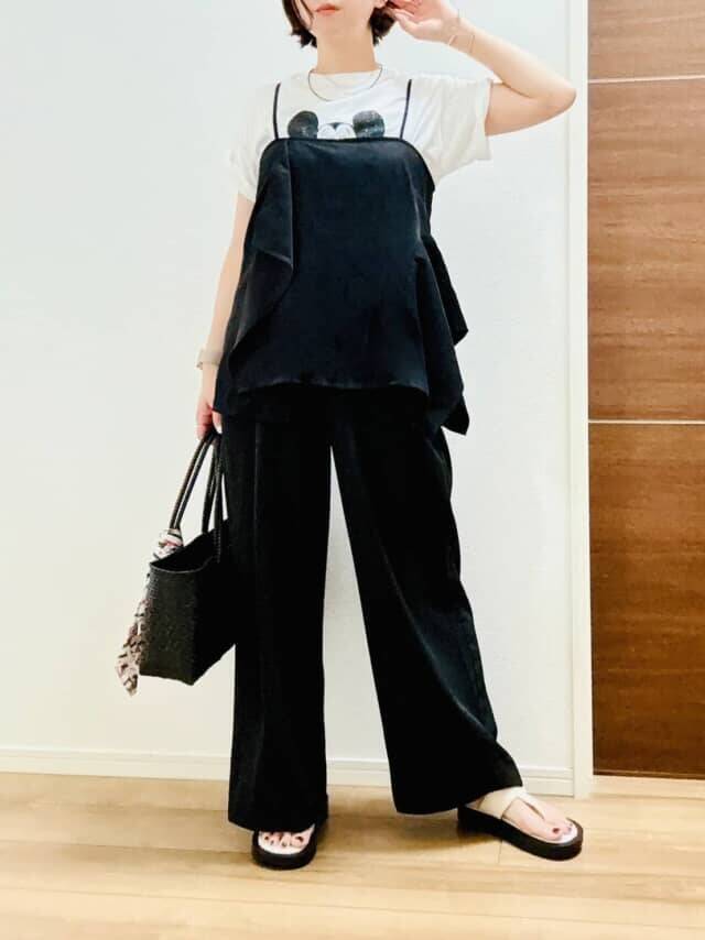 旅行・帰省の荷物を減らしたいなら！H＆M「ドレープディテールキャミトップス」で叶う３日間着回し
