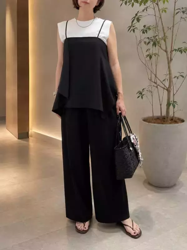「旅行・帰省の荷物を減らしたいなら！H＆M「ドレープディテールキャミトップス」で叶う３日間着回し」の画像