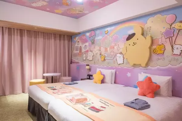 「ポムポムプリンに癒される。家族旅行＆推し活に【三井ガーデンホテル銀座五丁目】の可愛いお部屋」の画像