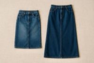 昔のままだと“おば見え”。再流行の「デニムスカート」は【ゆるAライン】が正解です