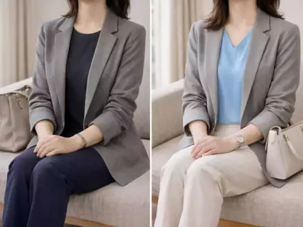 「印象も存在感も薄くなるだけ…。40代・50代が陥りやすい“無難カラー依存コーデ”とは」の画像