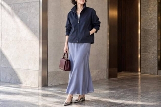 朝晩の風だけ秋めく。9月の「ファネルネックジャケット」大人の正解コーデ