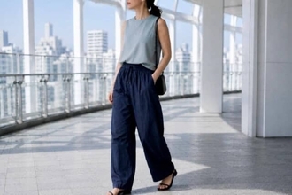 きれいめだけじゃ物足りない。晩夏コーデを今っぽく見せる「シャカ素材」の取り入れ方