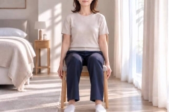 【バッグを持ったあと、片側の肩だけ重い…】座ったまま30秒。肩まわりをゆるめる簡単エクササイズ