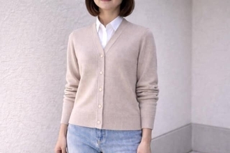 春前の白シャツが“こなれない”原因はボタンの位置。40代・50代が見直すべきは「首元バランス」