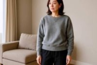 昔のままだと“おば見え”。この冬の「スウェット」は【きれいめシルエット】が正解です