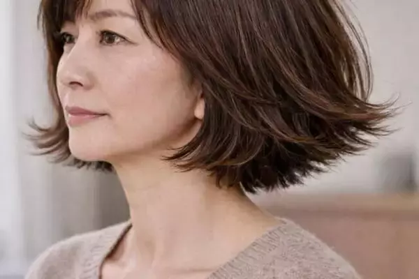 外ハネにしておけば今っぽい？40代・50代のボブが古見えする「毛先ハネすぎ」問題