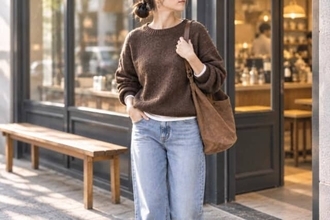 秋色を着ているのに、なぜか地味に見える…。大人の秋コーデを垢抜けさせる“色の組み合わせ”