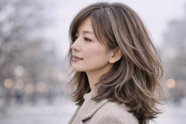 白髪を自然に馴染ませて、印象マイナス５歳。大人の品を引き出す「白髪ぼかしカラー」