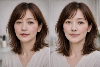 顔が間延びして見える原因は“メイク”かも。大人世代が整えるべき「重心バランス」とは