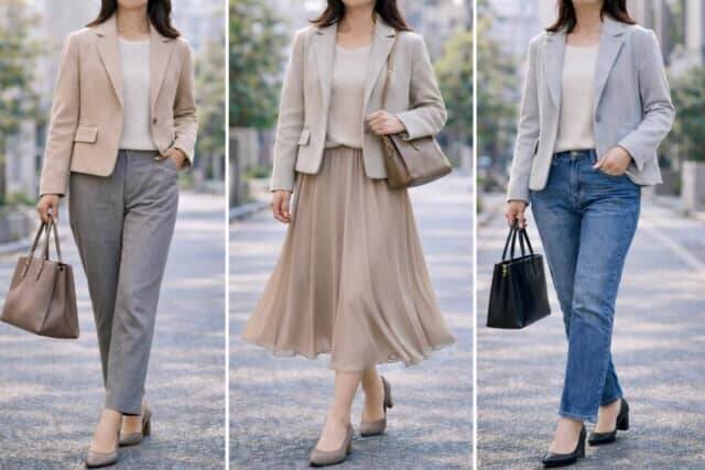 「その組み合わせ素敵」と褒められる。40代・50代の冬→春ブリッジコーデ術