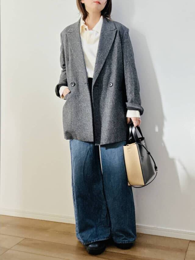 【GU】冬の“きちんと見え”が１枚で叶う。40代の手持ち服を格上げする「ポロニット」活用術