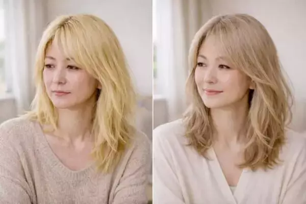 「髪を明るくしても若見えしない…。40代・50代がハマりやすい“無計画ハイトーン”の問題点」の画像