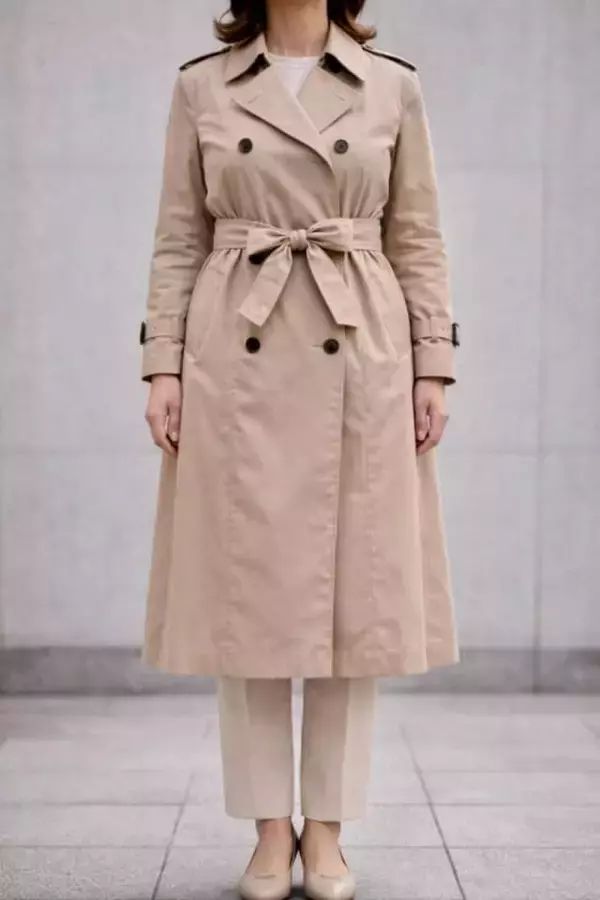 トレンチコートが古く見える原因は“ベルトの結び方”。40代・50代が整えるべき着こなしバランス
