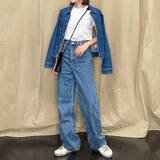 「デニムでコーデを格上げ！【UNIQLO】“デニムクロップドジャケット”」の画像3