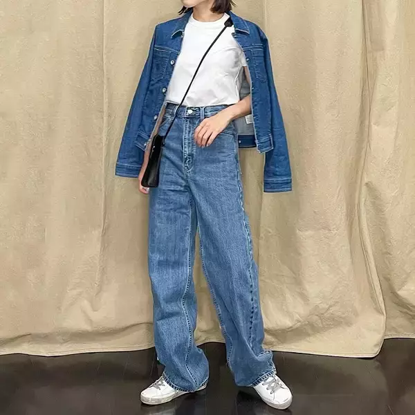 「デニムでコーデを格上げ！【UNIQLO】“デニムクロップドジャケット”」の画像