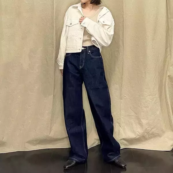 「デニムでコーデを格上げ！【UNIQLO】“デニムクロップドジャケット”」の画像