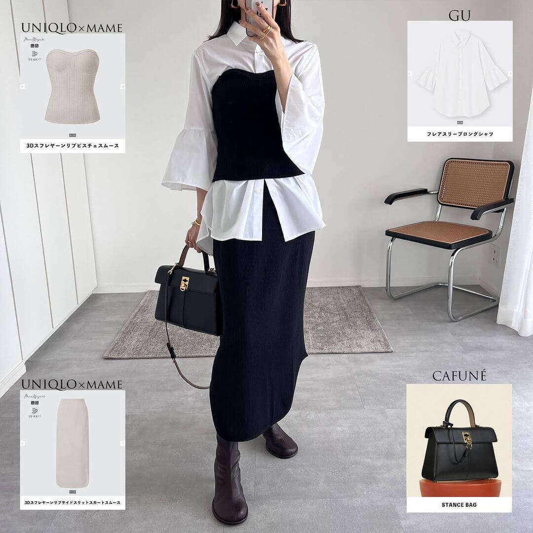 秋ファッション♡重ねるだけでおしゃれ上級者に！【ユニクロ×Mame 