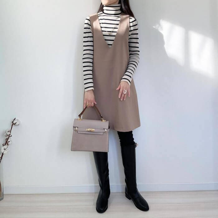 最旬の“肌見せ”ならコレ！【GU】着回しバツグン“ミニジャンパードレス”