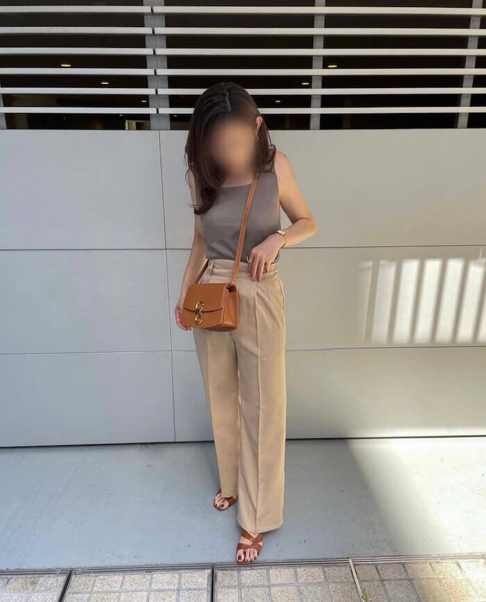 華奢見え&着回し抜群♡【GU】“リブスクエアタンク”はオンもオフも大活躍