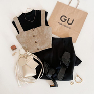 990円！？【GU】涼しげ“フロントボタンビスチェ”で夏気分を先取り