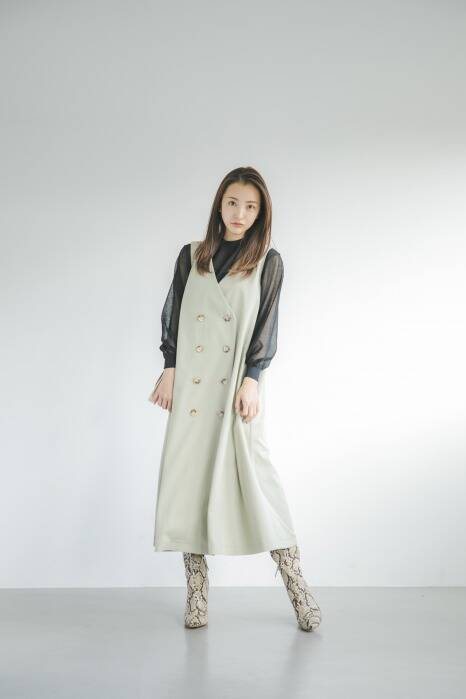 身長154cm板野友美が可愛く着こなす♪小柄さん向けブランド「COHINA 