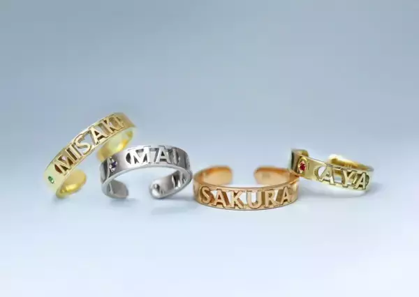 【4℃】誕生石と好きな文字や数字が入れられる「オリジナルイヤーカフ」