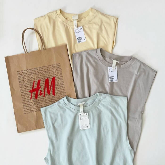 1000円以下で夏の二の腕問題を解決 H M 華奢みえノースリーブtシャツ 21年6月27日 エキサイトニュース