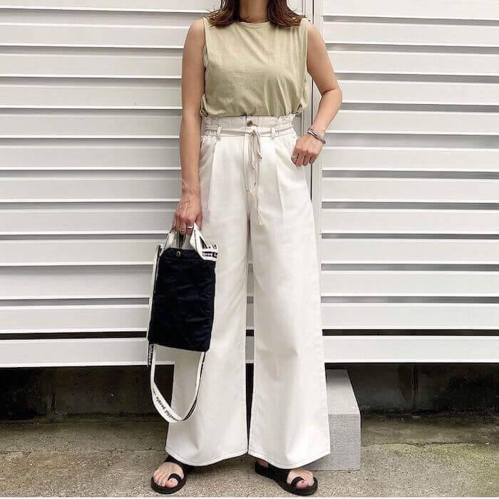 これなら着れる 白パンツで太って見えないコーデテク Zara Gu ユニクロ 21年6月26日 エキサイトニュース