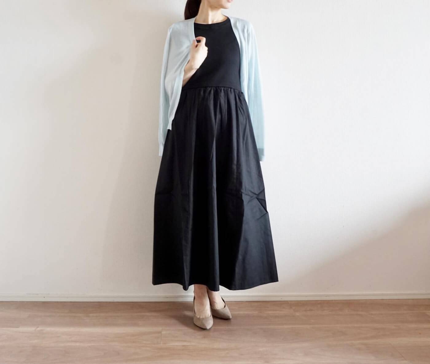 1枚でしっかり着れる【GU】“コンビネーションワンピース”で可愛さ100%コーデ♡