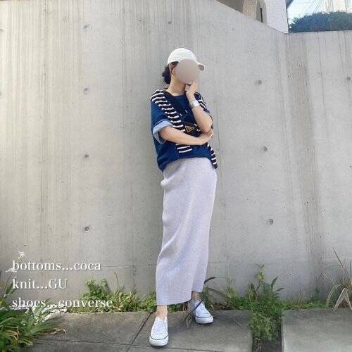 デニム風で可愛い♡ヴィンテージライクな“ウォッシュドスウェT”【GU】