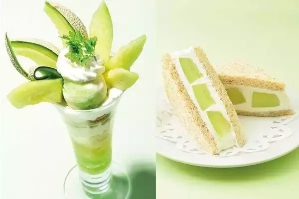 “茨城県産メロン”の濃厚で上品な甘み！【コージーコーナー】旬のメロンを味わうパフェ＆サンドウィッチ
