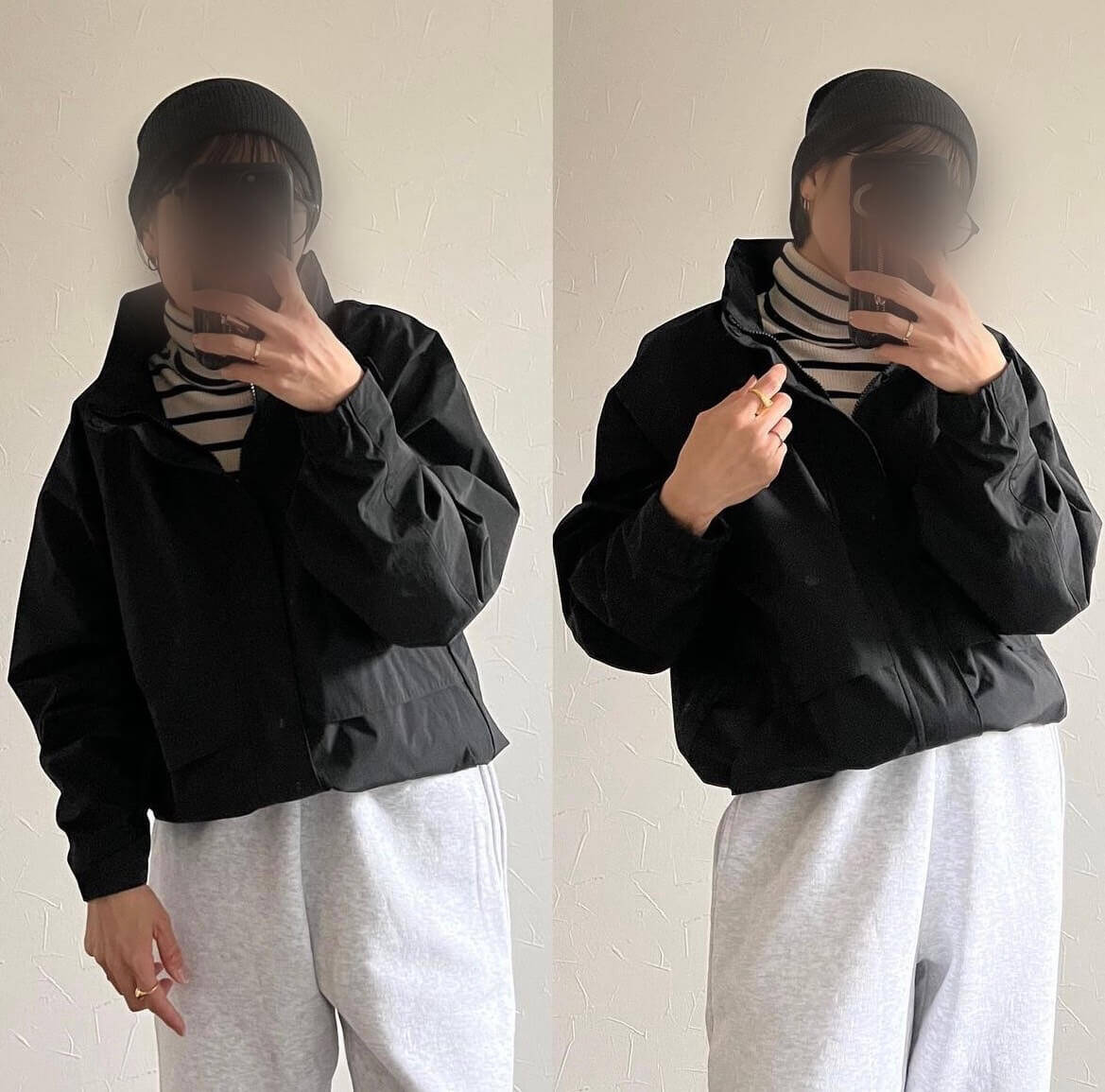 名品キタ…！デザインも機能性も大優勝♡“ウィンドプルーフスタンドブルゾン”【UNIQLO】