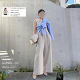 「細見えヘルシーに♡クロップド丈の“ボーダータンクトップ"【GU】」の画像2