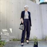 「細見えヘルシーに♡クロップド丈の“ボーダータンクトップ"【GU】」の画像4