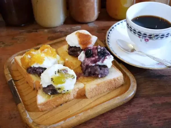 【名古屋モーニング】4種類のコンフィチュールが日替わりで楽しめる！名古屋市中村区「KAKO花車本店」の豪華モーニング