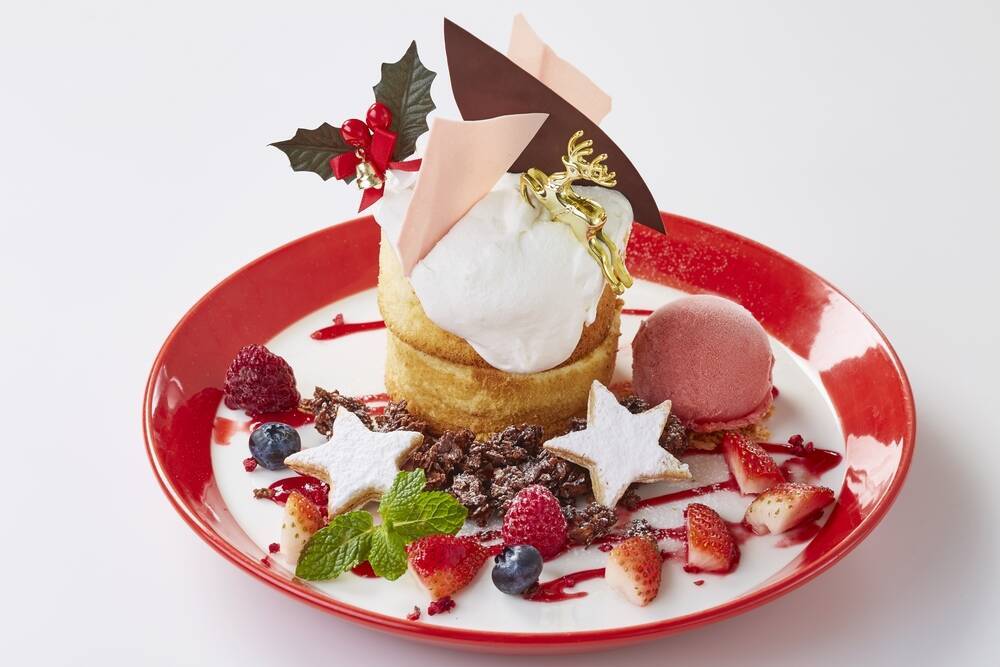 パンケーキ専門店「Butter」抹茶クリームたっぷりのクリスマスパンケーキ