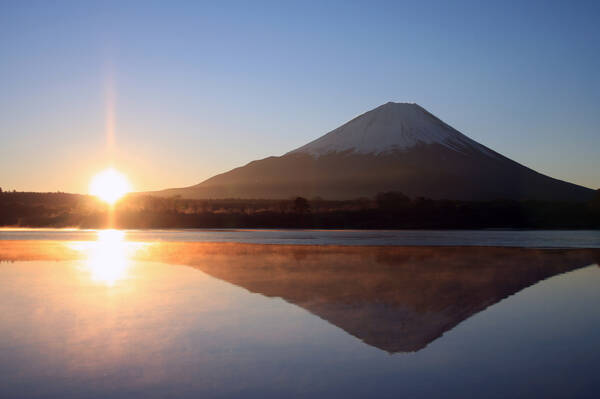 日本に生まれてよかった 冬だけの絶景 ダイヤモンド富士 19年12月26日 エキサイトニュース