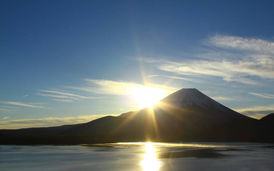 日本に生まれてよかった 冬だけの絶景 ダイヤモンド富士 19年12月26日 エキサイトニュース