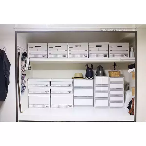 「インテリア性も使い勝手もばっちり！バンカーズボックスを使った収納実例集」の画像