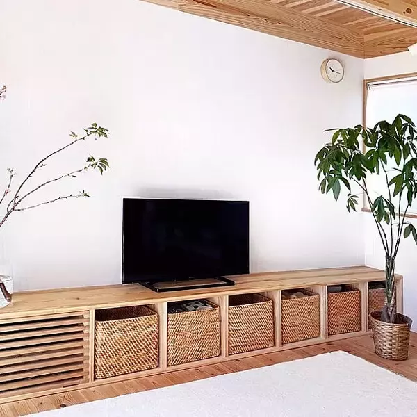 「私のこだわりが詰まってます♪造作で作った我が家のテレビボード」の画像