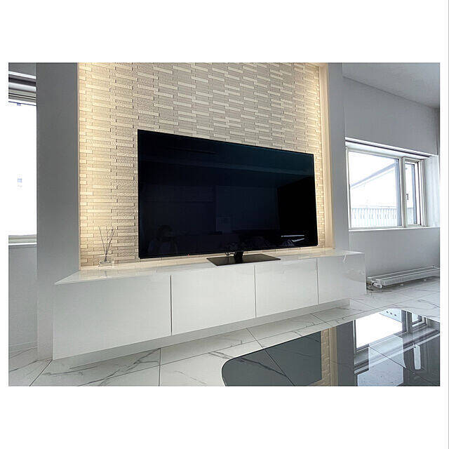 私のこだわりが詰まってます♪造作で作った我が家のテレビボード